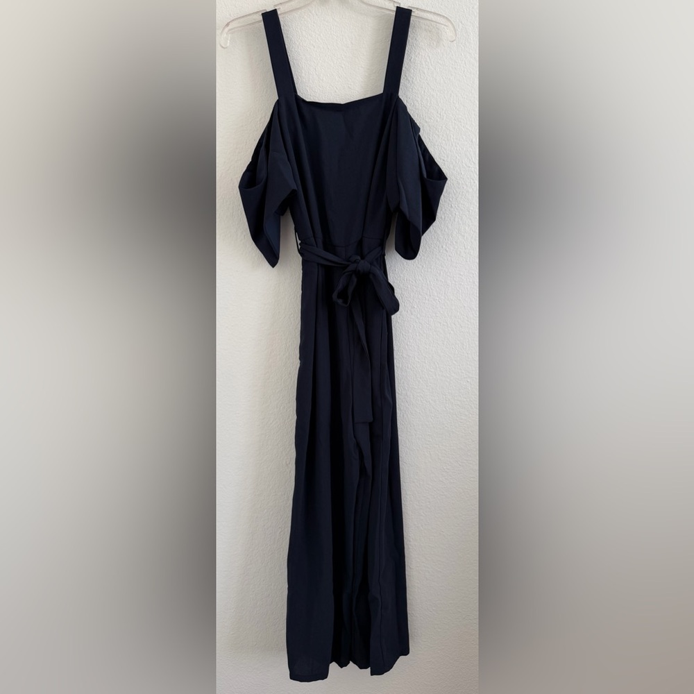 Know One Cares Cold Shoulder Jumpsuit